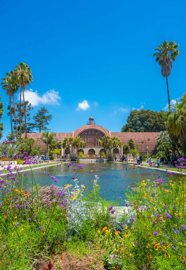 The Spanish-Renaissance architecture and gardens of Balboa Park, San Diego