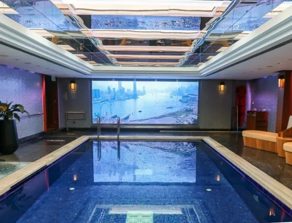 The Mandarin Oriental Hong Kong pool is indoor.