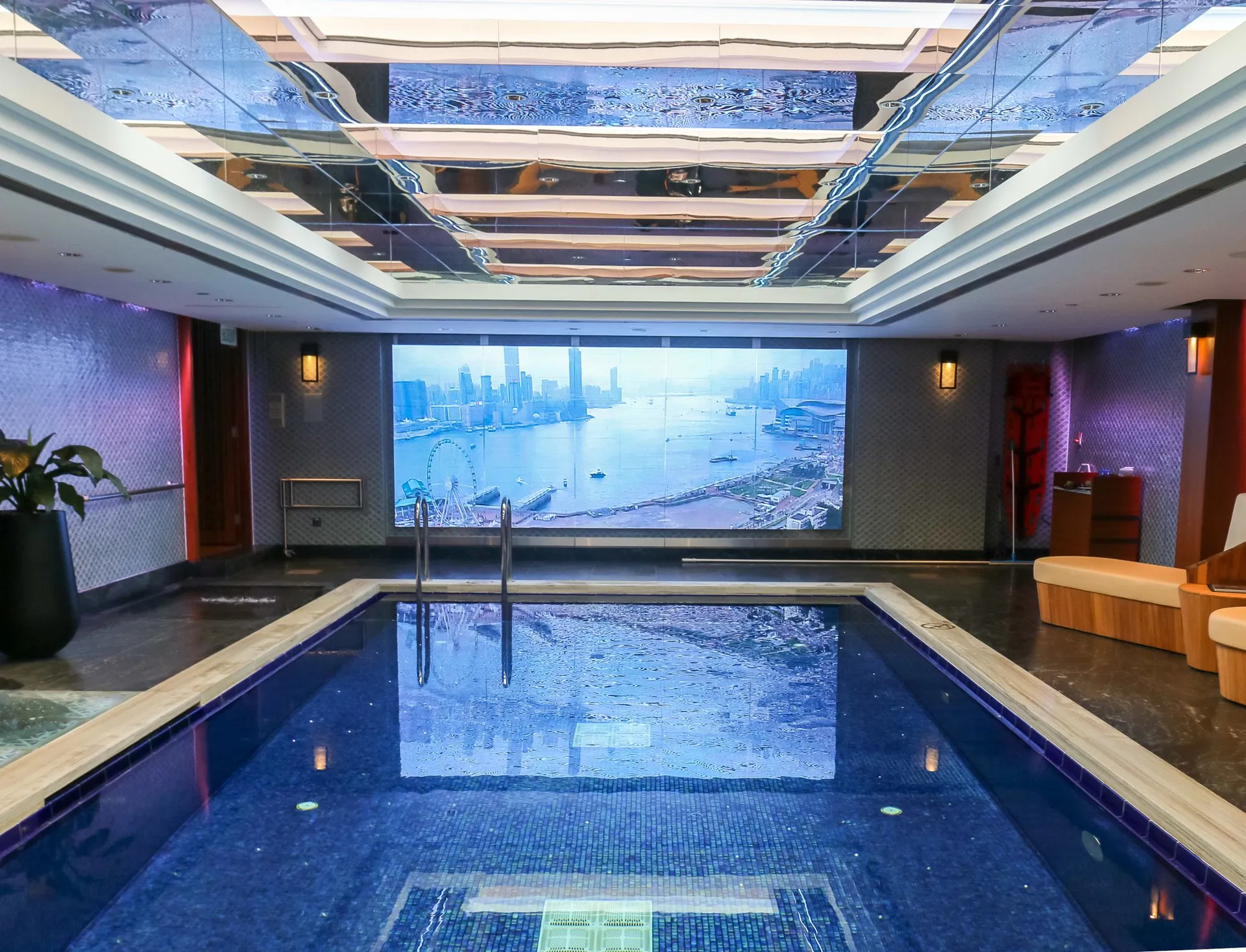 The Mandarin Oriental Hong Kong pool is indoor.