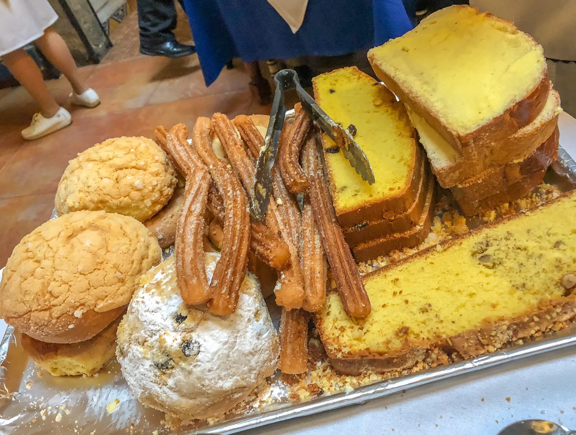 The pastry tray at Cafe de Tacuba, a historic restaurant in Mexico City.