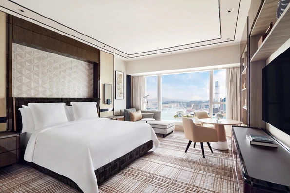 Deluxe Harbour-View Room at Four Seasons Hotel Hong Kong