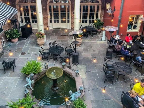 The patio at Tableau, a popular New Orleans restaurant.