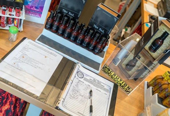 The waiver I had to sign in order to buy really hot sauce at Pepper Palace.