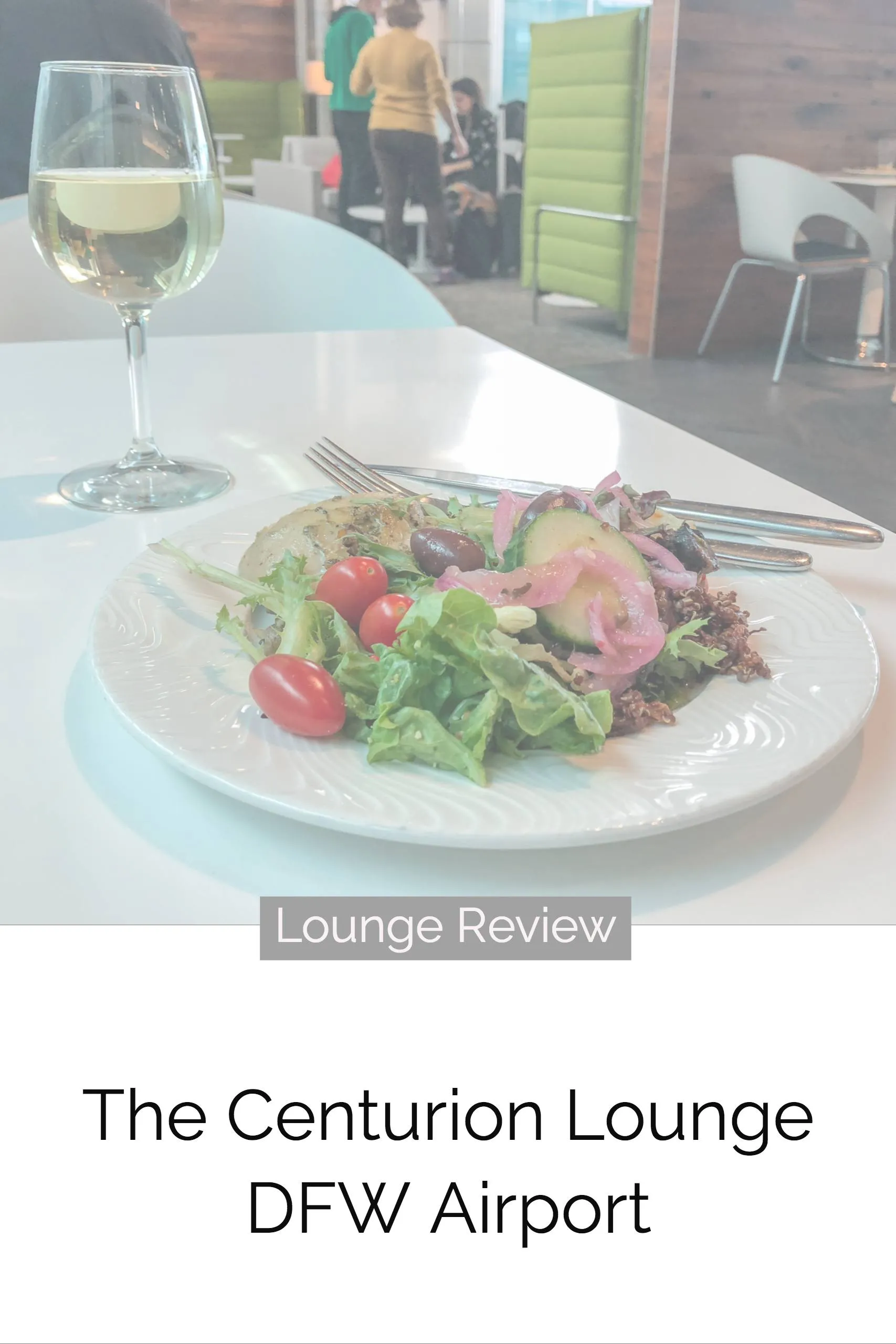 A review of the American Express Centurion Lounge DFW Airport.