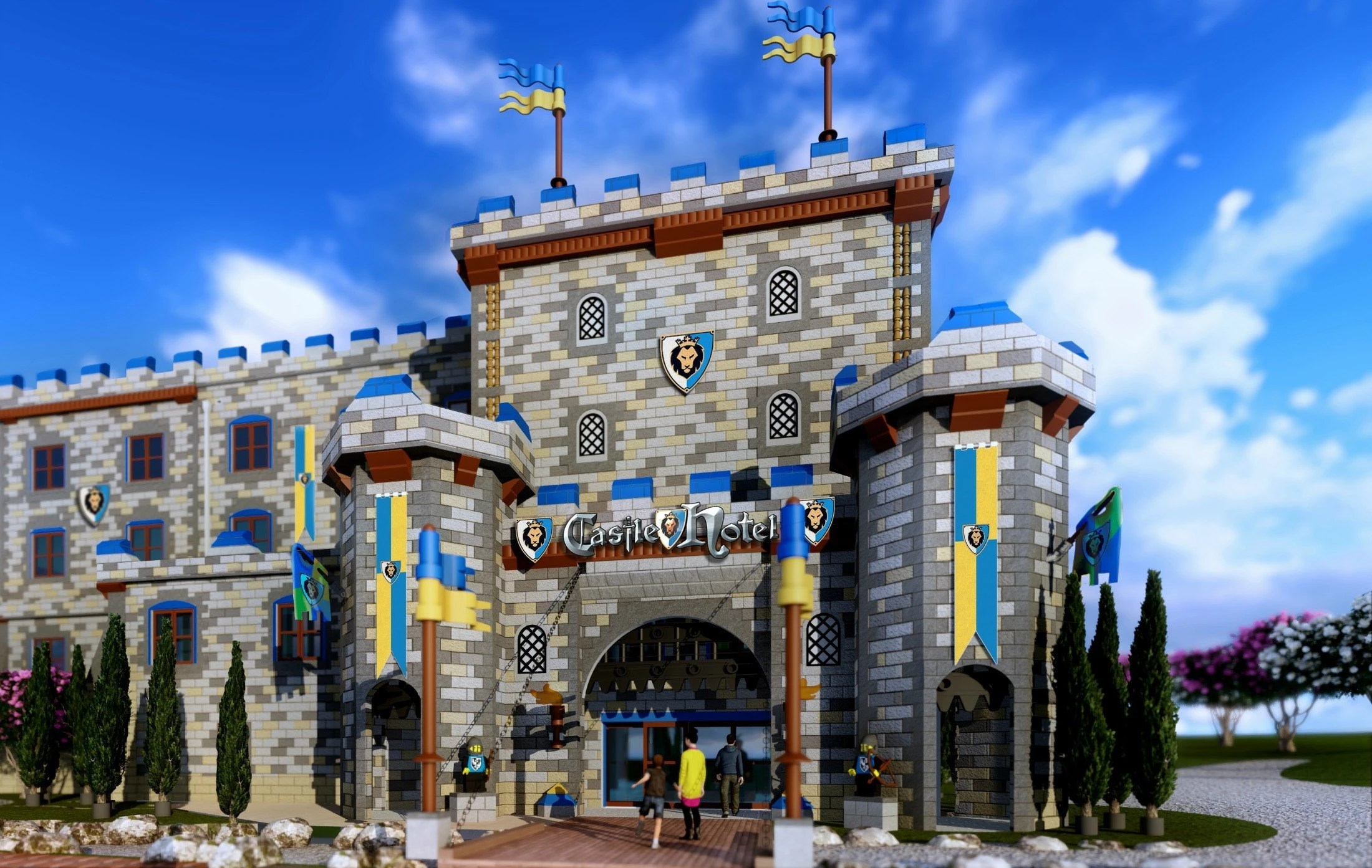 Hotels Near LEGOLAND include the LEGOLAND Castle Hotel.