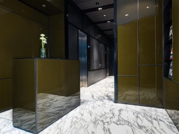 The Jervois lobby, a Hong Kong boutique hotel.