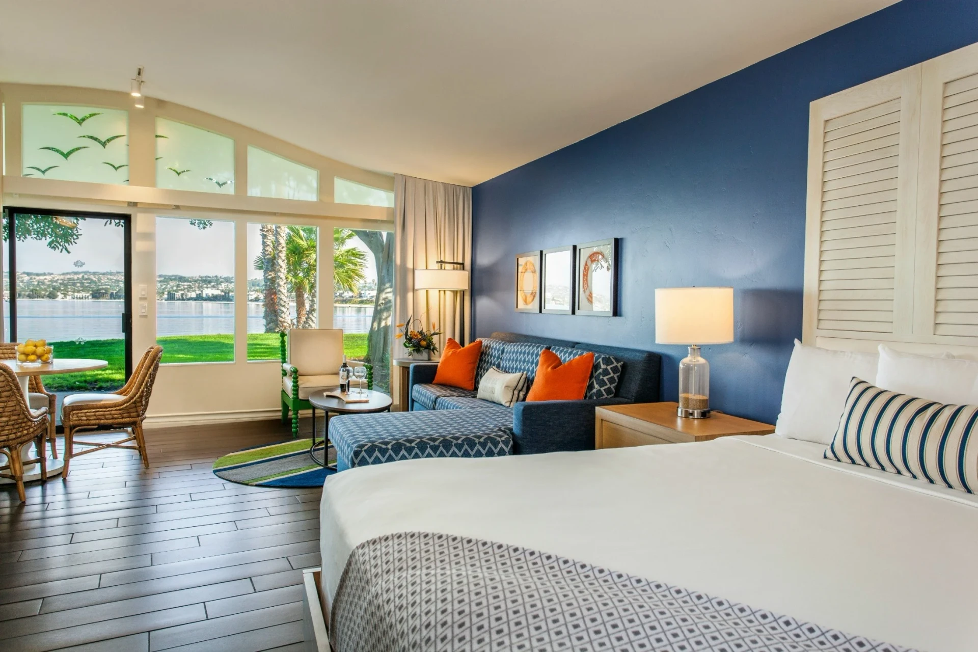 A suite a Paradise Point Resort, a San Diego beach hotel.