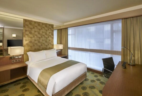 A Standard King at Holiday Inn Golden Mile, a four-star Hong Kong hotel.