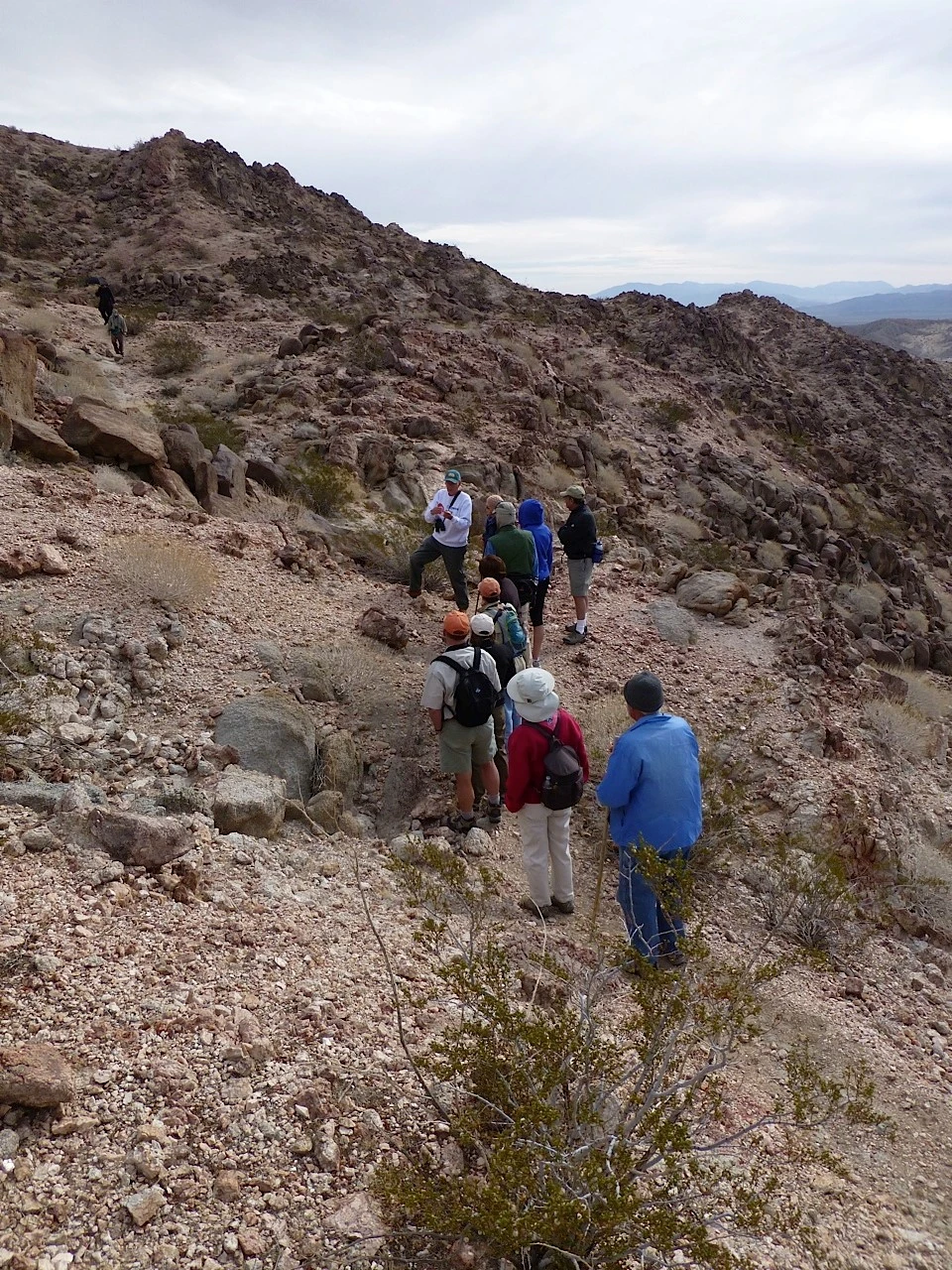Guests enjoy a free geology lesson at Anza-Borrego Desert State Park