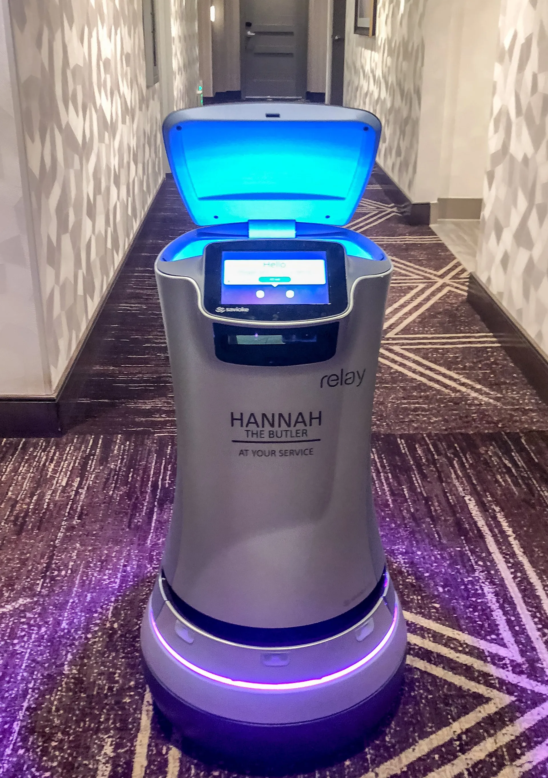 The H Hotel Los Angeles robot, Hannah.