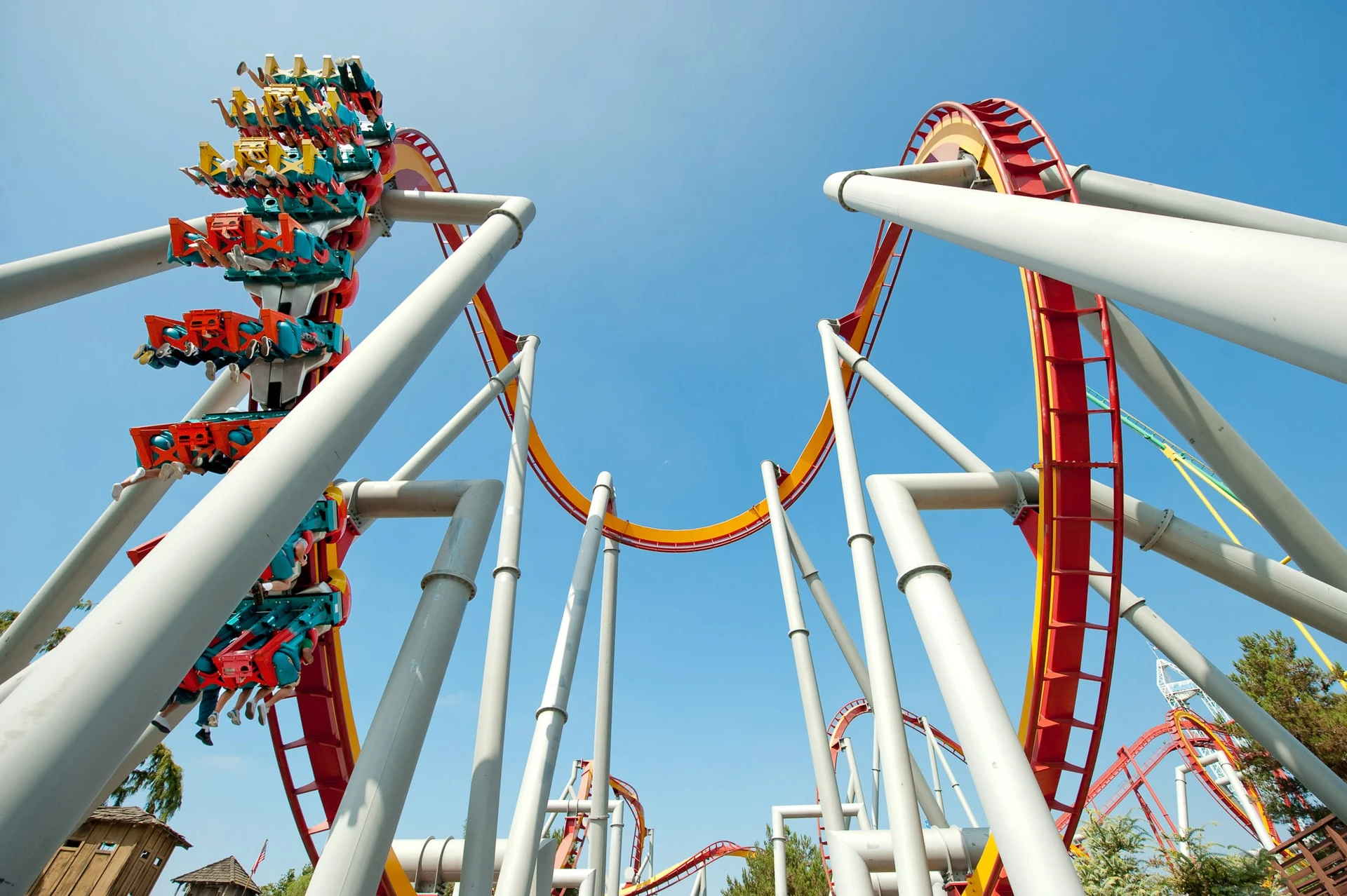Roller coaster at Knott's Berry Farm.