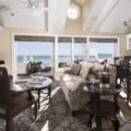 A living room overlooking the ocean at Beach Village in Coronado.