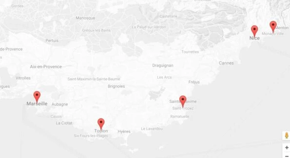 French Riviera Map