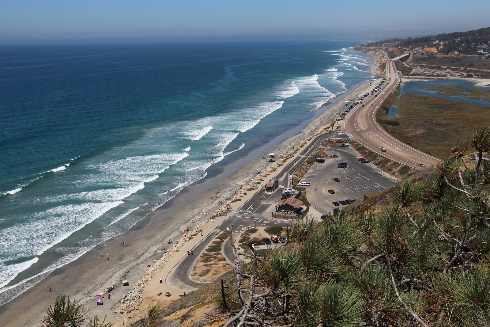 View of Torrey Pines State Beach from The Reserve.