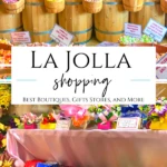 The best shopping in La Jolla mapped out by street with my favorite boutiques, gift stores, souvenir shops, centers, and mall.