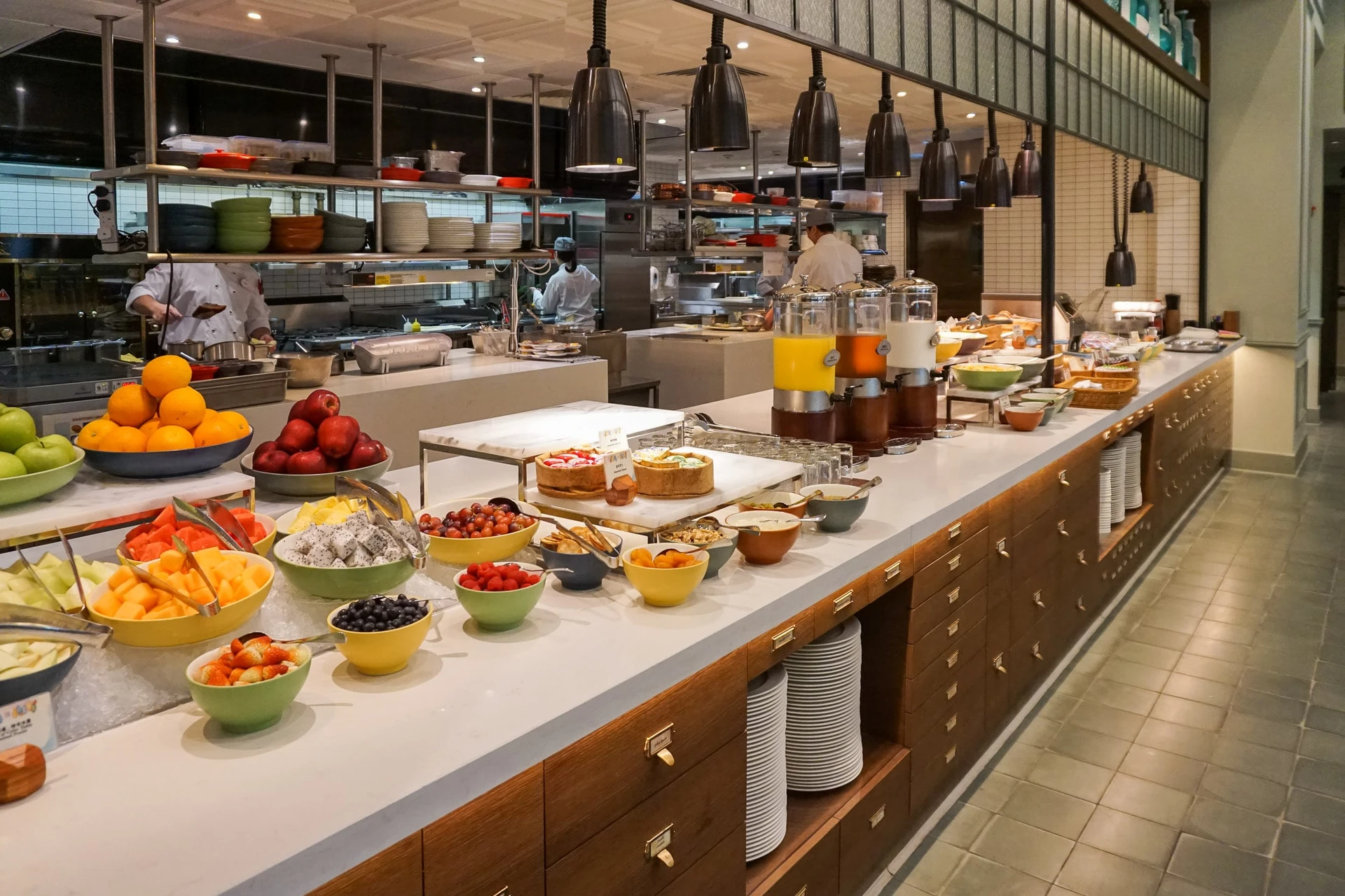 Semi-buffet breakfast at World of Color, Disney Explorers Lodge in Hong Kong