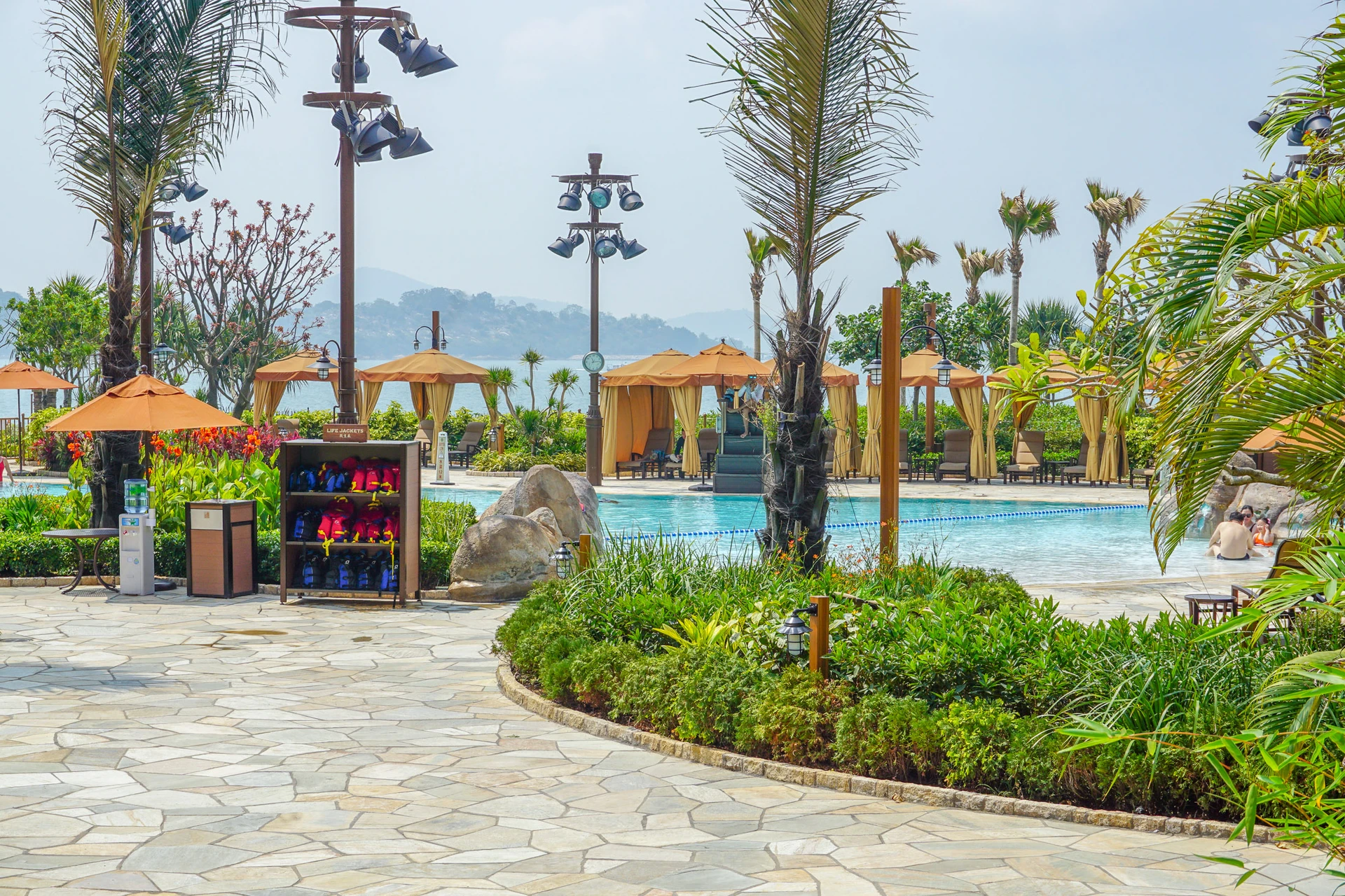 Pool at Disney Explorers Lodge, a Hong Kong Disneyland hotel