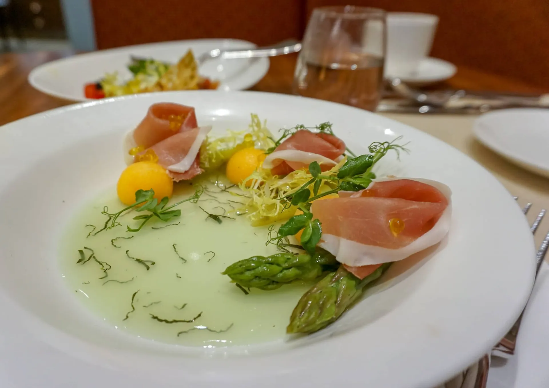Prosciutto salad at World of Color, Disney Explorers Lodge