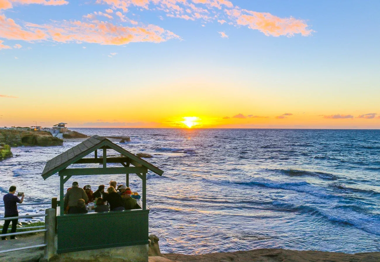 Sunset at La Jolla Cove/Ellen Browning Scripps Park