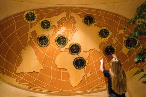 Bulgari clocks in Four Seasons Singapore