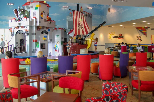 LEGO pits and play structure at LEGOLAND Hotel