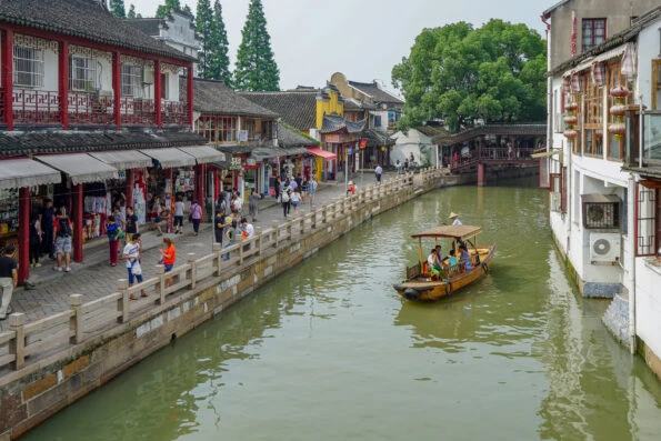 Zhujiajiao water town is a great day trip from Shanghai