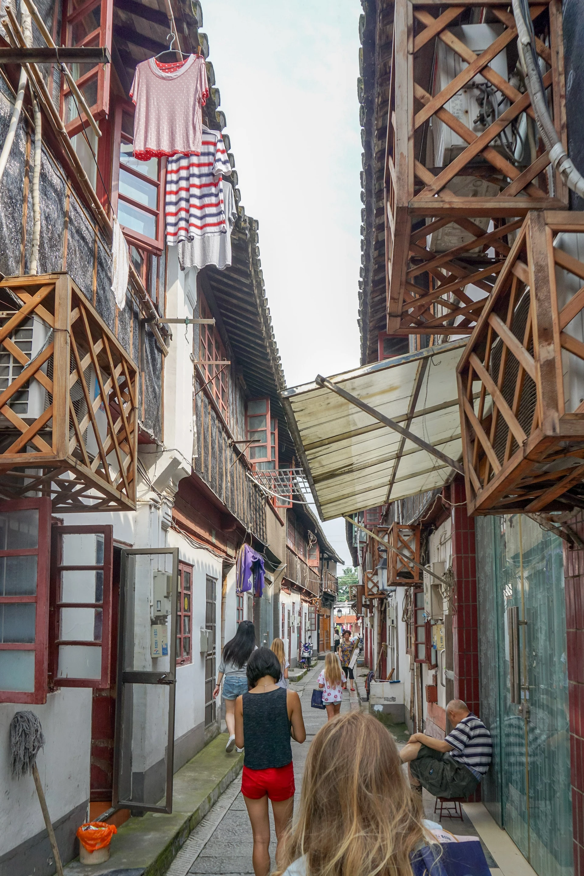 A small street at Zhujiajiao water town near Shanghai