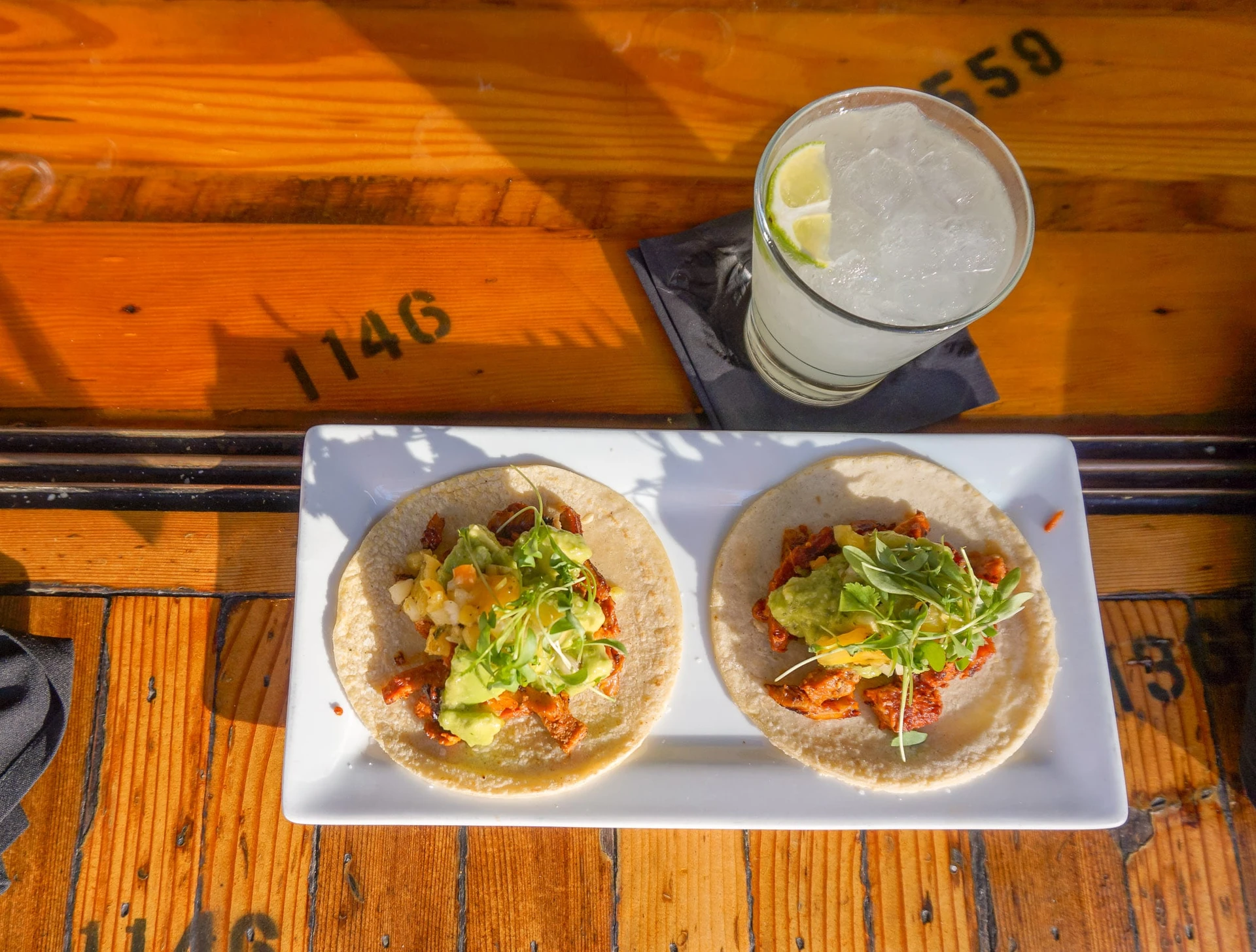 Al pastor tacos at Blind Burro near PETCO Park