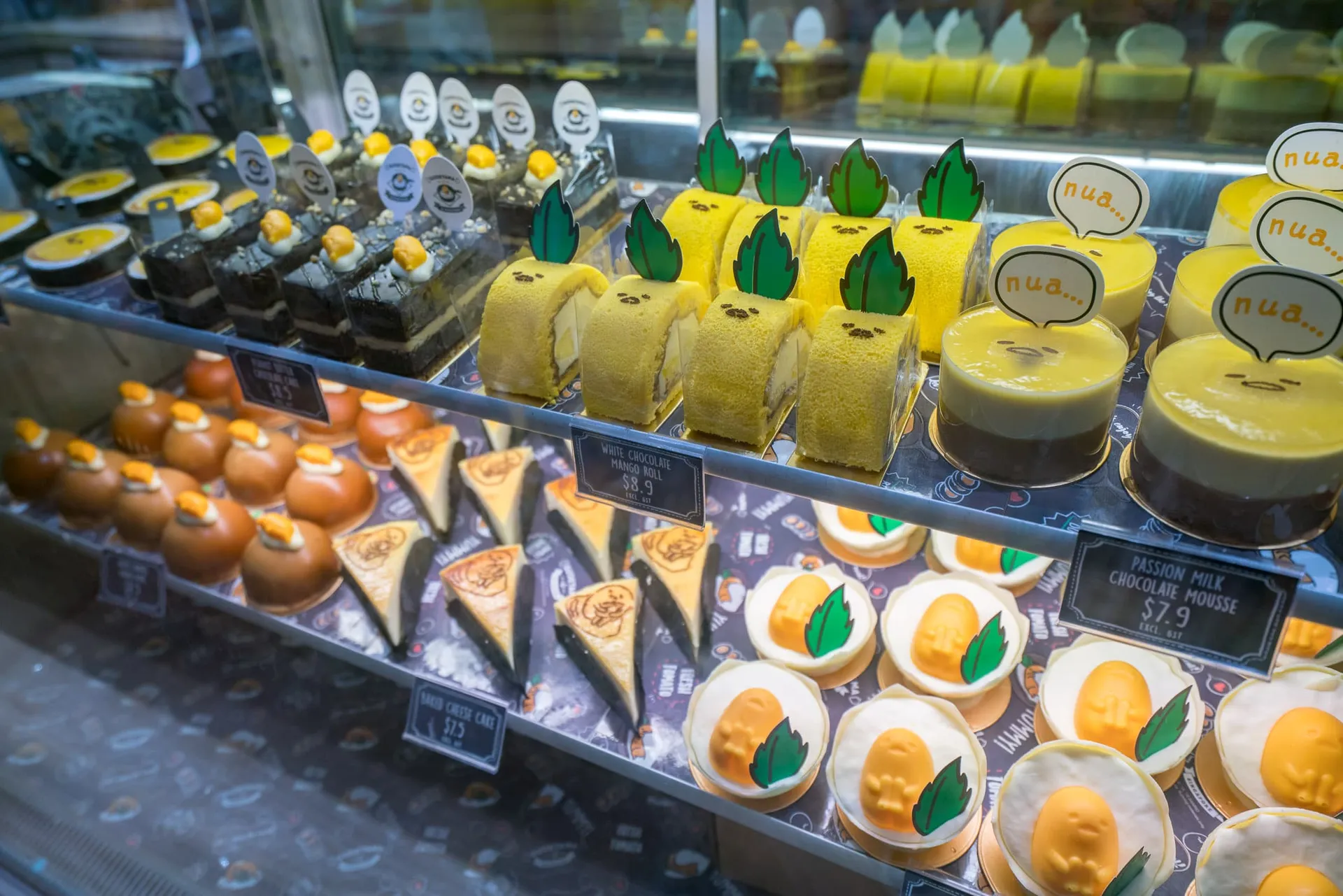 Takeaway desserts at Gudetama Cafe Singapore