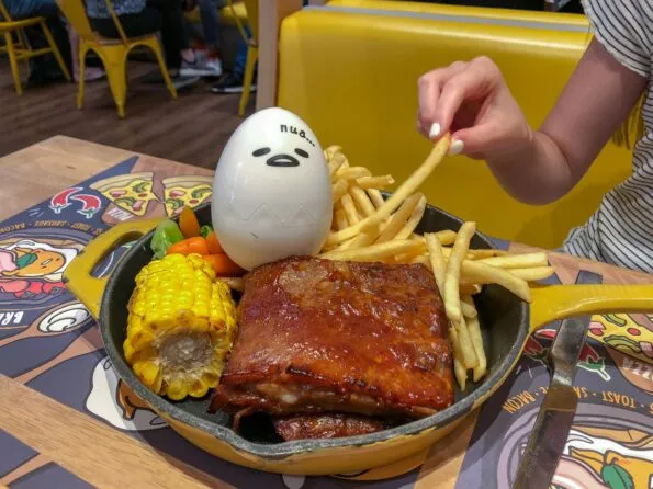 Gudetama Cafe Singapore ribs