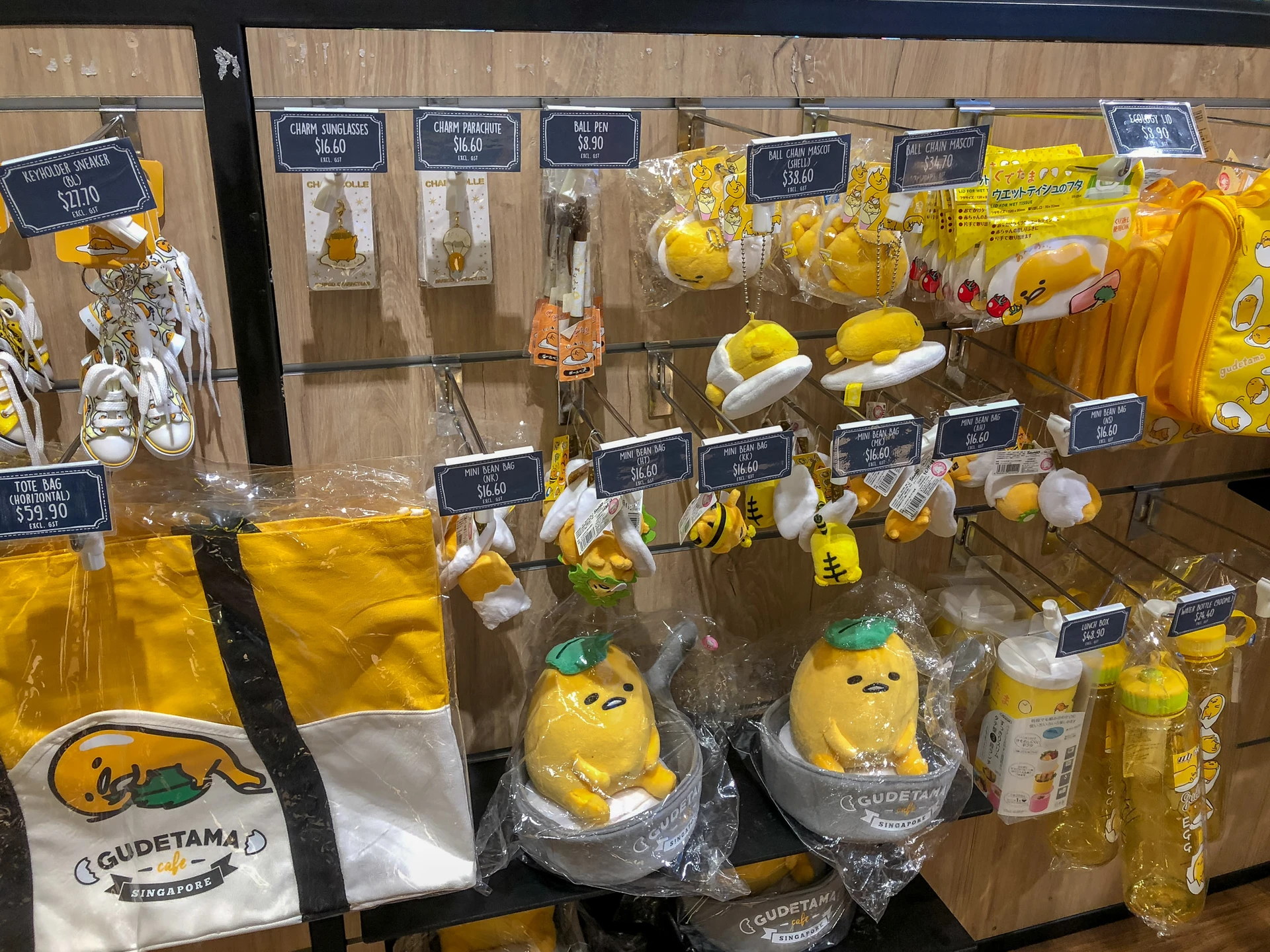 Gudetama Cafe Singapore souvenirs