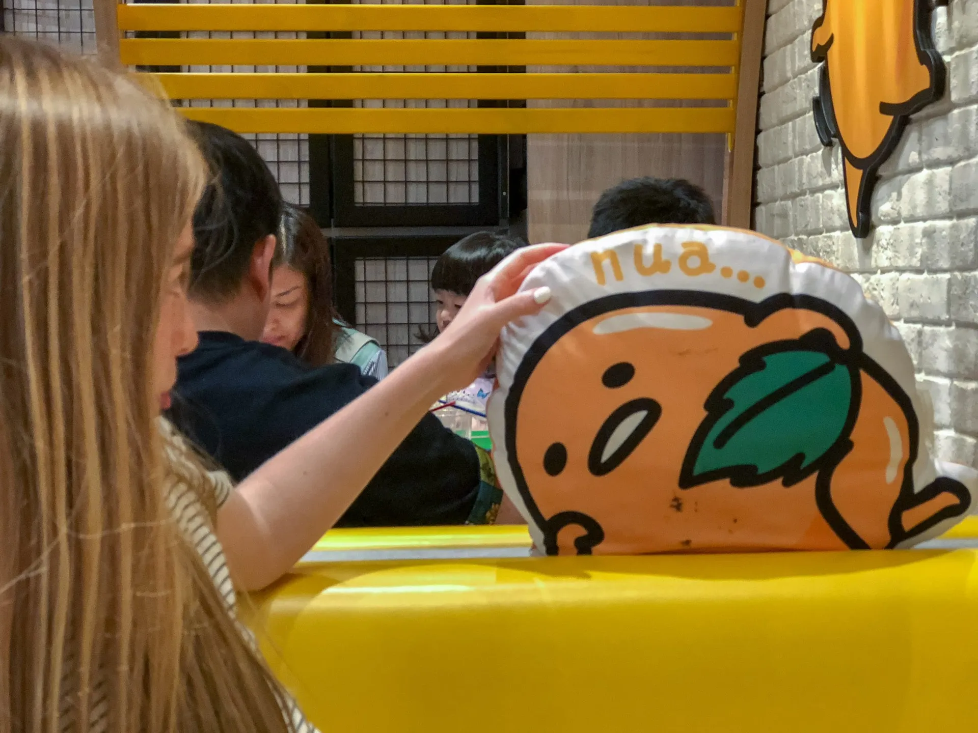 Pillow at Gudetama Cafe Singapore