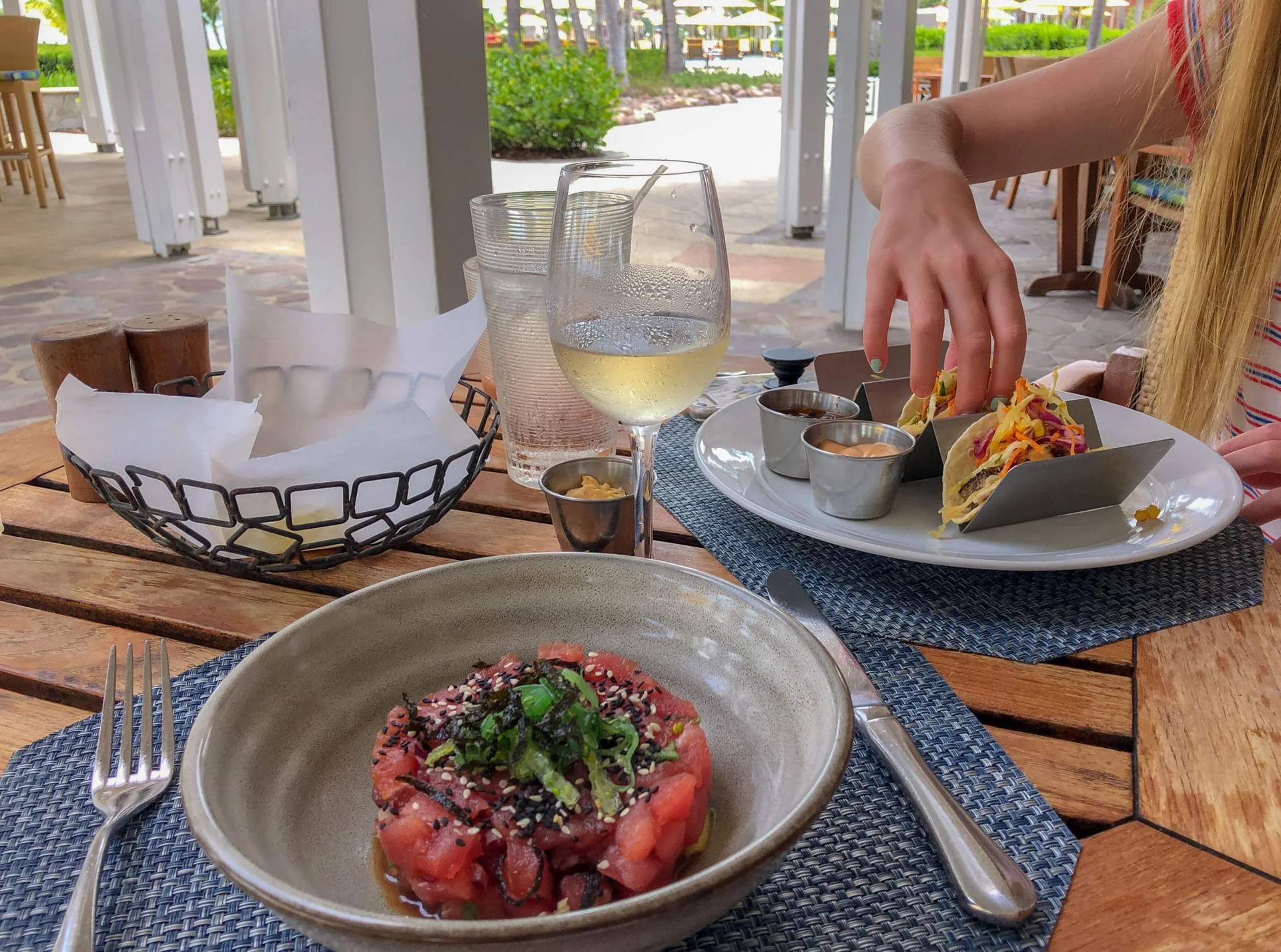 Four Seasons Nevis lunch