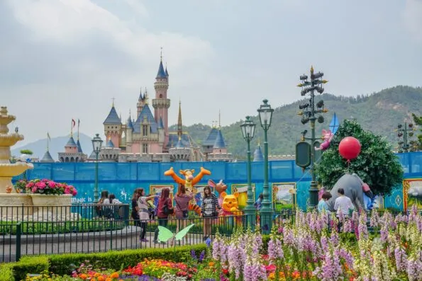 Hong Kong Disneyland castle renovation