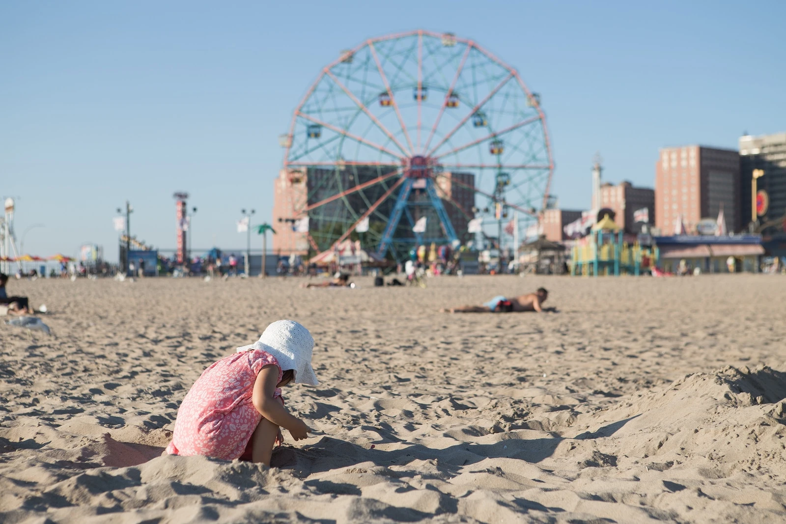 Coney Island beach, New York