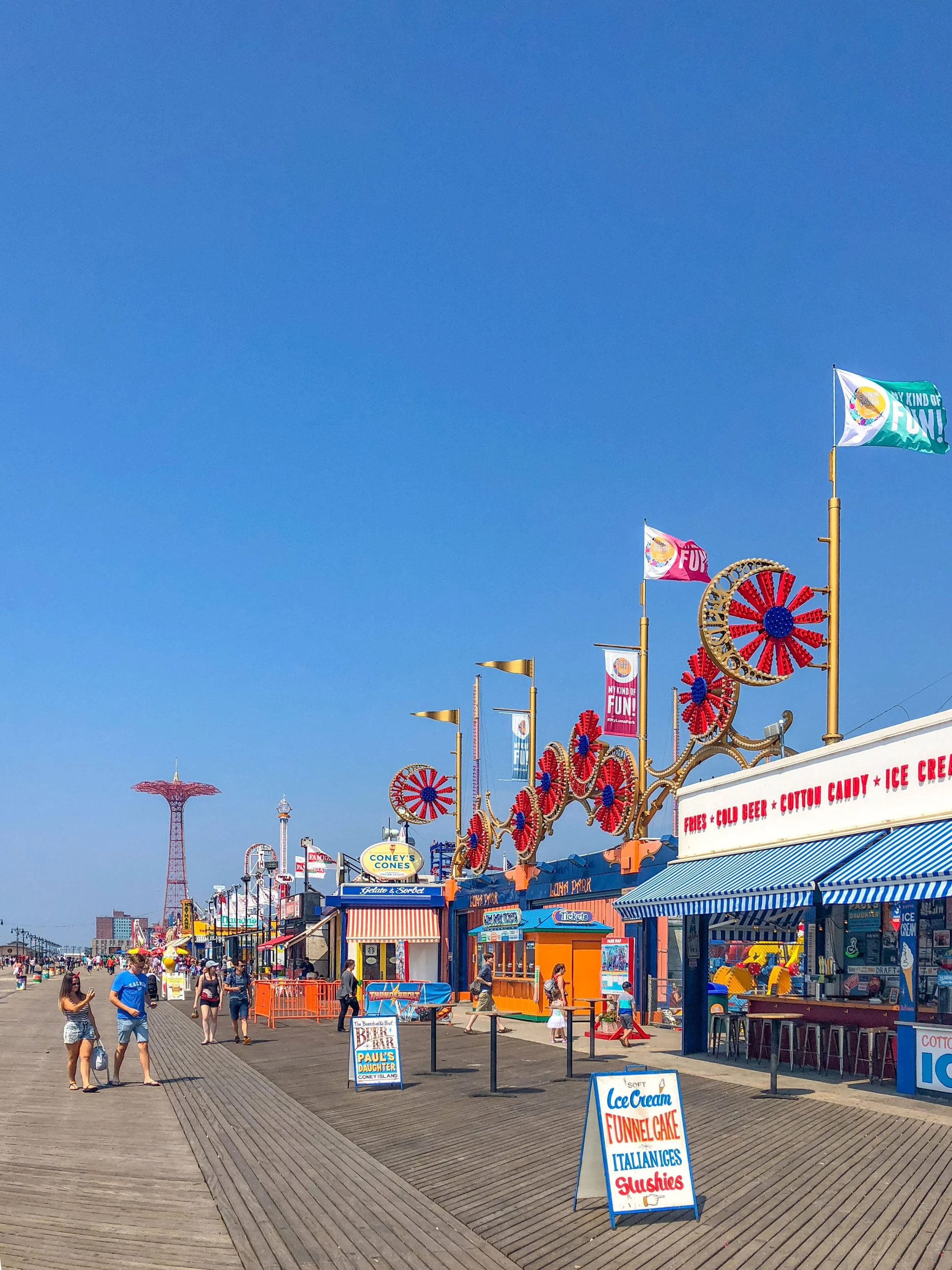 The boardwalk at Coney Island, New York