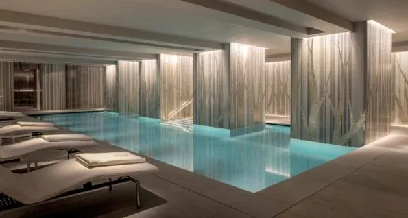 The pool at Four Seasons London at Ten Trinity Square