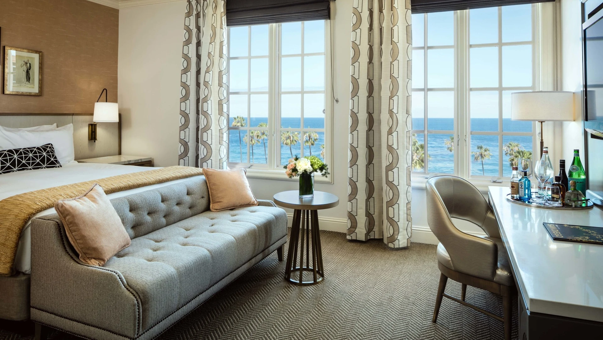 Classic King Ocean Room at La Valencia Hotel and Spa La Jolla