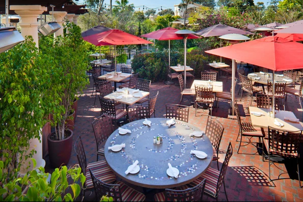 Balboa park restaurants: Outdoor patio at El Prado