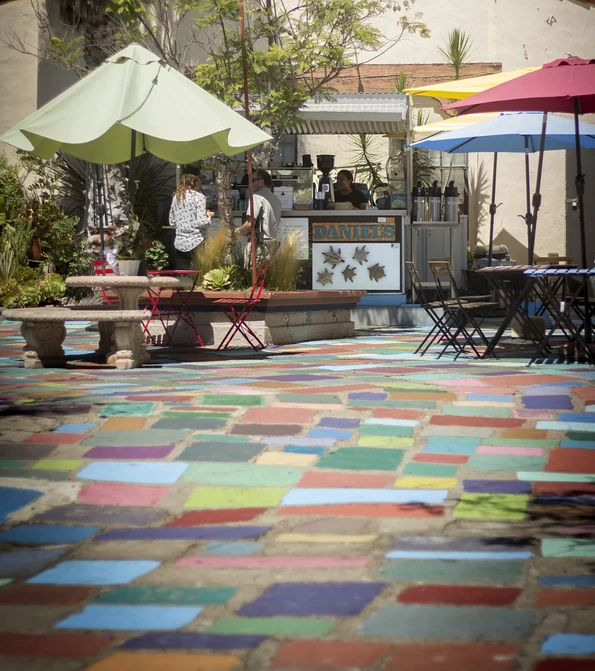 Balboa Park restaurants: Daniel’s Coffee Cart in the Spanish Village Art Center