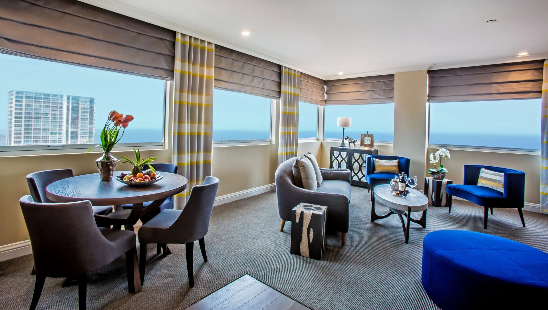 Sky Suite Living Room at La Valencia Hotel La Jolla