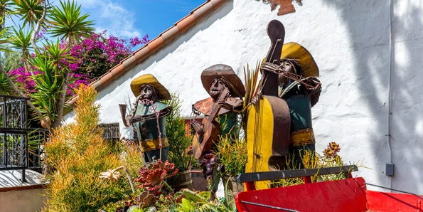 A display of mariachis in Old Town San Diego