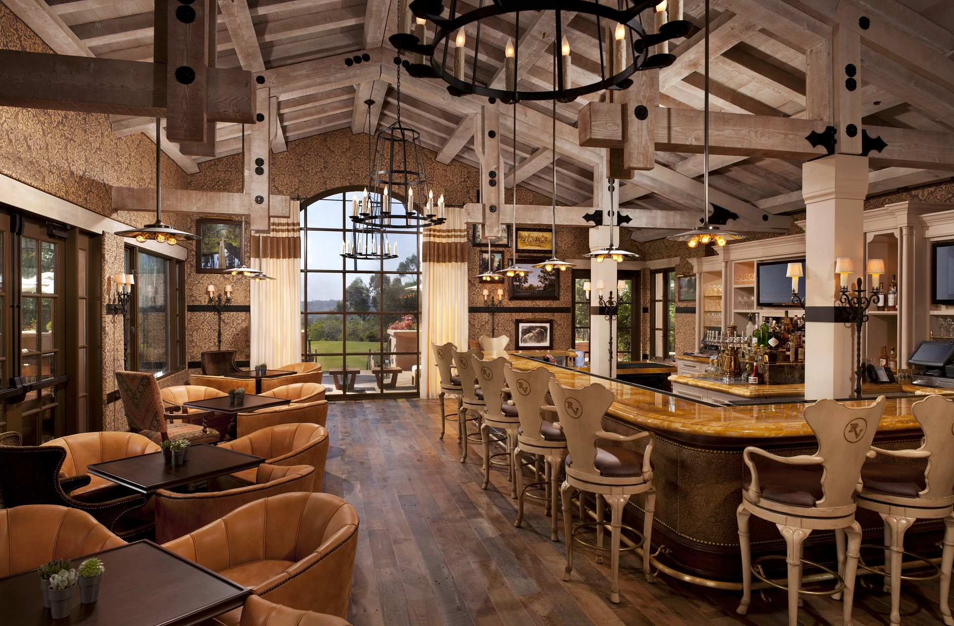 Rancho Valencia Pony Room restaurant