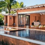 Yoga pavilion at Rancho Valencia Resort and Spa in San Diego
