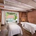 Couples treatment room at Rancho Valencia Spa