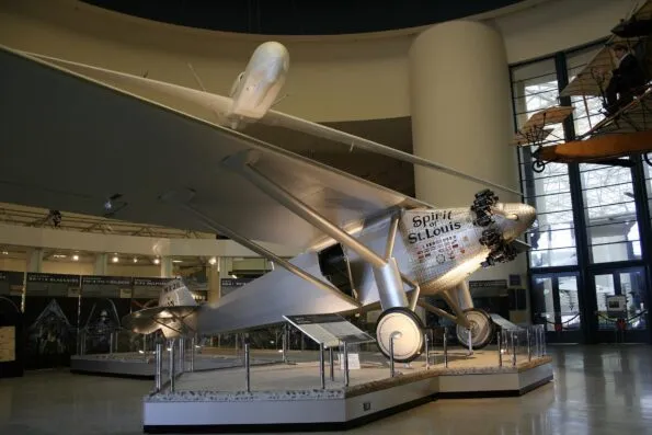The Spirit of St. Louis replica plan at San Diego Air & Space Museum.