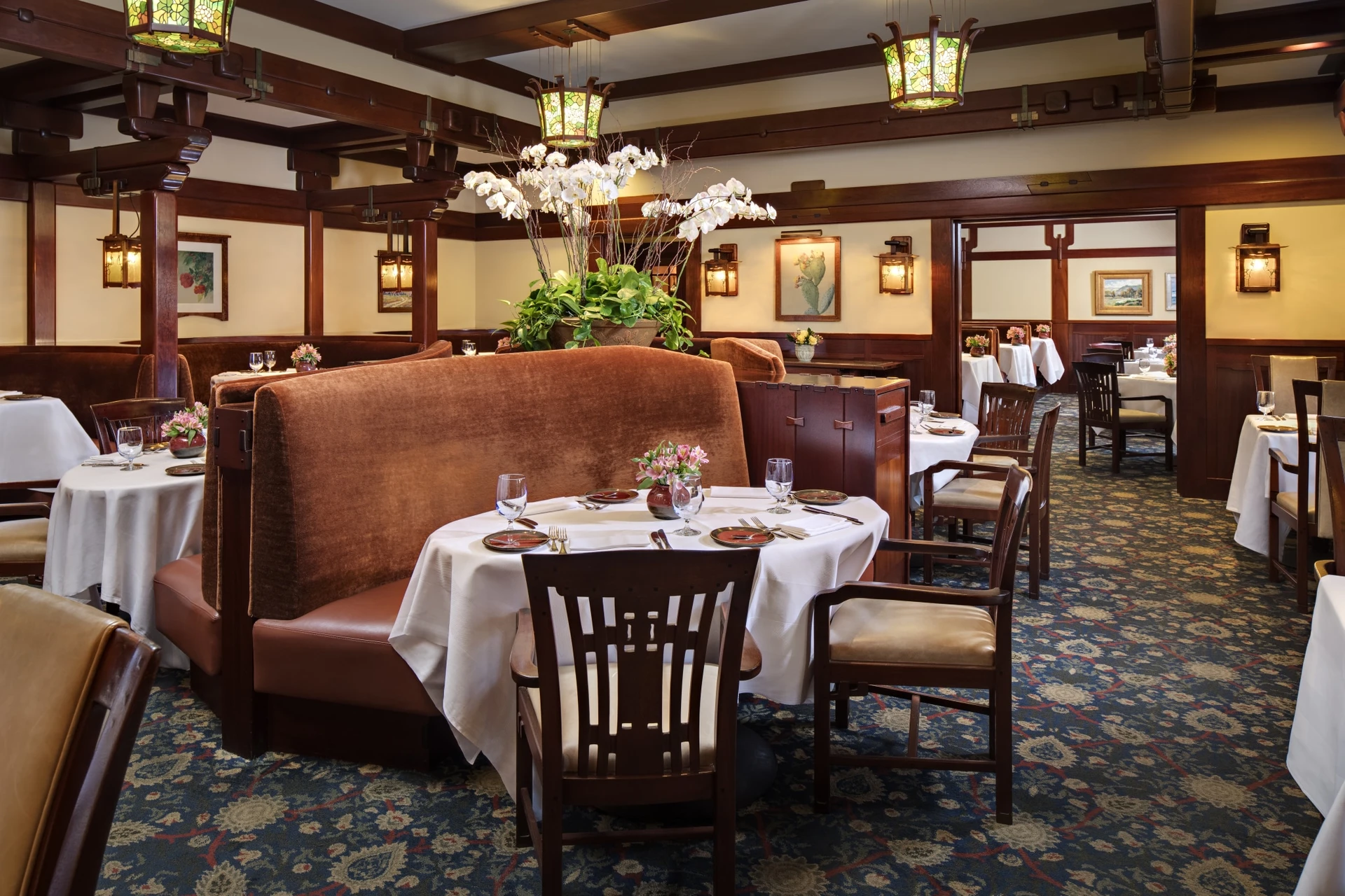 A.R. Valentien interior, the signature restaurant of The Lodge at Torrey Pines