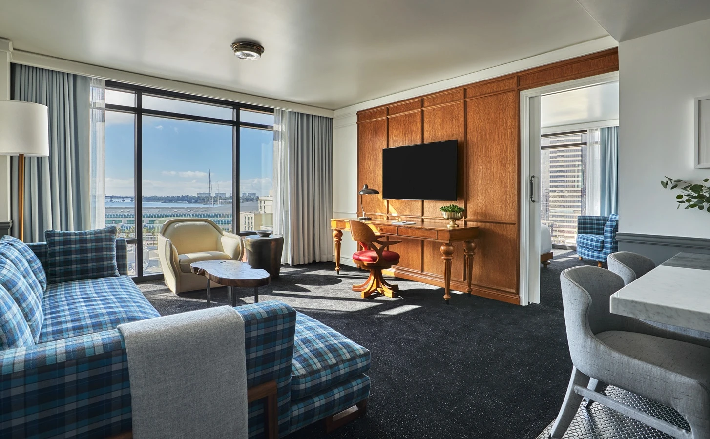 Pendry San Diego Grand One Bedroom Suite Living Room