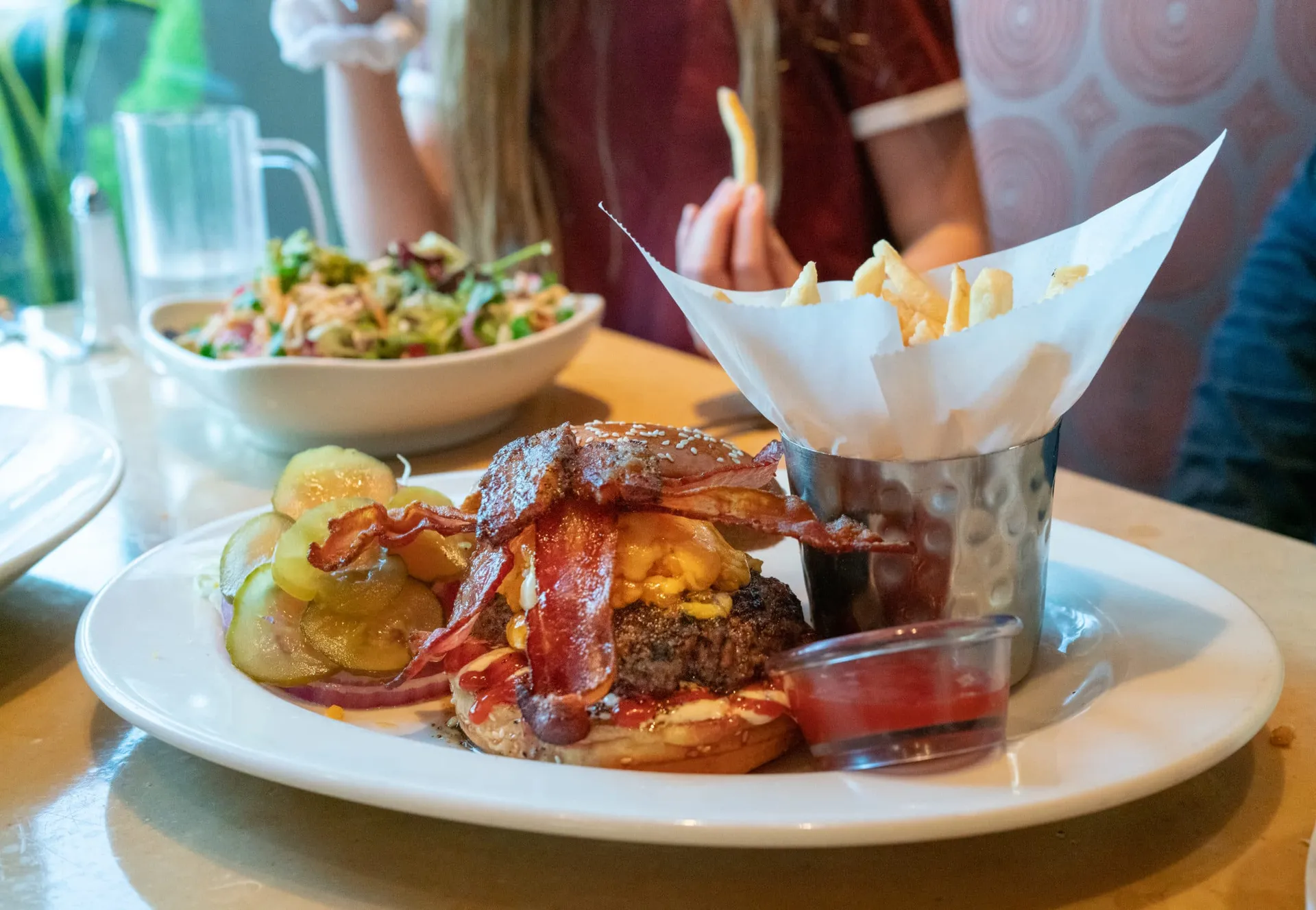 The Bacon-Bacon Cheeseburger at The Cheesecake Factory