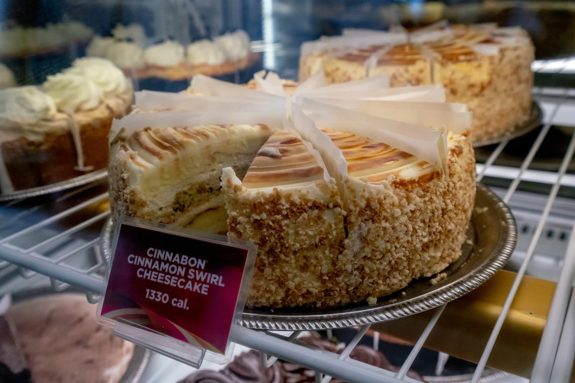 Cinnabon Cinnamon Swirl Cheesecake at The Cheesecake Factory